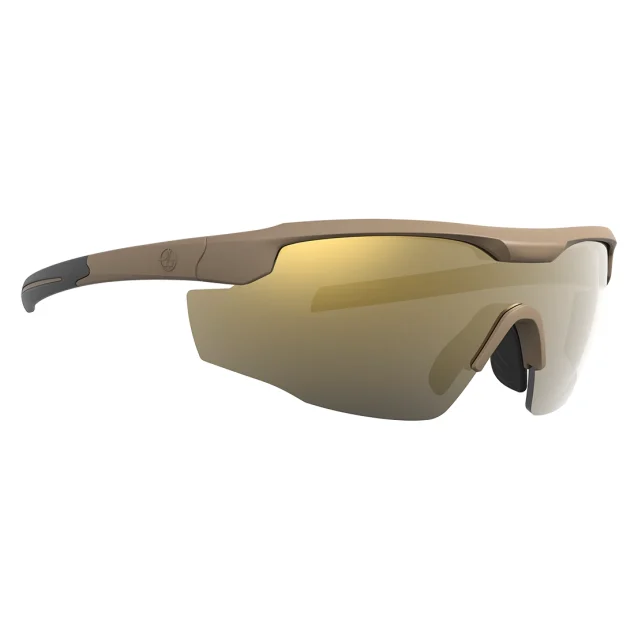 Leupold Sentinel Matte Tan Performance Eyewear w/Bronze Mirror Lenses 182671