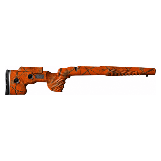 GRS Riflestocks Hydrodipped Fenris Bergara B14 HMR M5 Short-Action 755mm Stock w/ .5" Limbsaver, Adjustable LOP &amp; Cheekpiece, Woodland Orange 106522