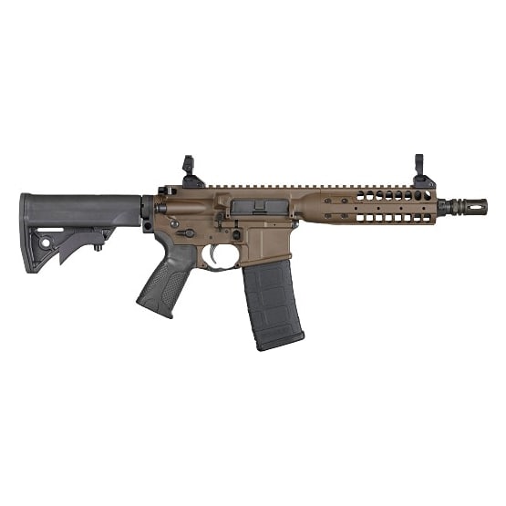 LWRC IC-PSD 5.56mm NATO 8.5" 1:7" 1/2x28 Patriot Brown Personal Security Detail Short Barreled Rifle (NFA) ICMKIIR5PBC8