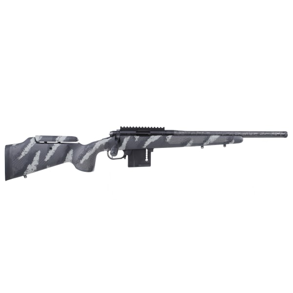 Vudoo Gun Works Gen2 18" Bbl Proof 1/2-28 30MOA PP Altitude Stock Adjustable Comb PP Rem SA M5 Bottom Metal SIN-V22-RH-BLK-CF18TBS-PPA-SANTH