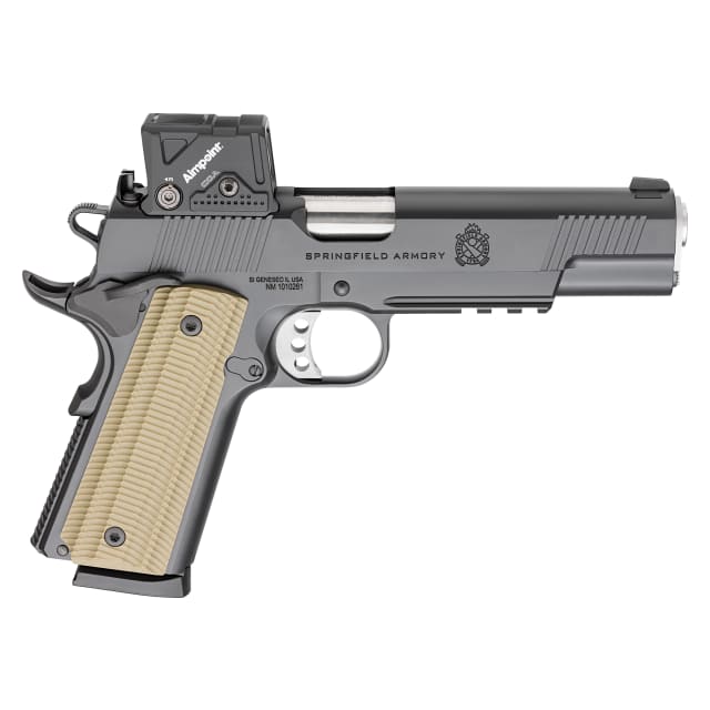 Springfield Armory 1911 Operator .45 ACP 5" Bbl Black Handgun w/ AOS Plate, 2x8rd Mags PO9230COA