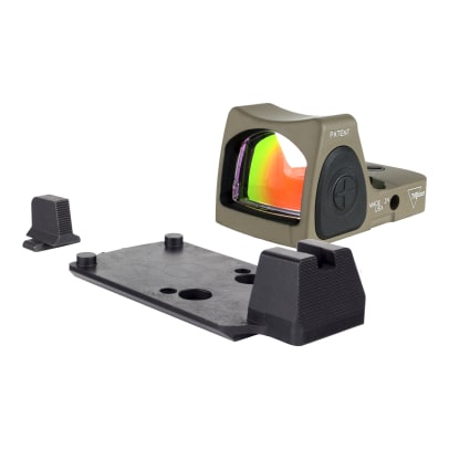 Trijicon Dual Defense™ Kit FDE RMR® Type 2 with M17/18 Mount w/ Integrated noTritium optic height sights RM06-C-700815