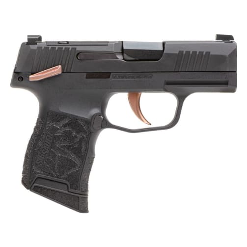 Sig Sauer P365 Rose 380 Auto .380 ACP 3.1" Bbl Striker X-Ray 3 Optics Ready Polymer Grip Rose Gold &amp; Black Pistol w/(2) 10rd Mags 365-380-ROSE