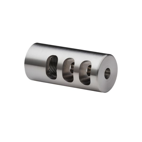 Hawkins Precision .687" 3 Port Round 1/2-28 Gunsmith Install Muzzle Brake 103-0687.1