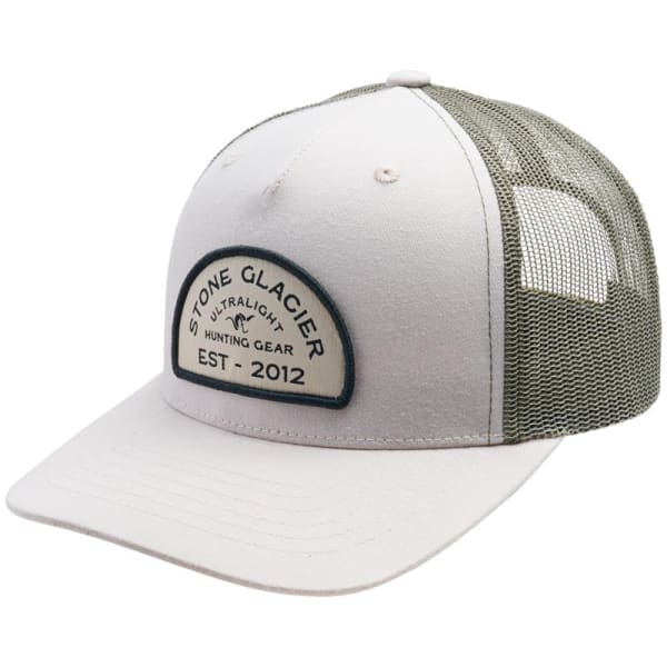 Stone Glacier SG Established Patch Trucker Hat Tan OSFM 60251-TN-OSFM