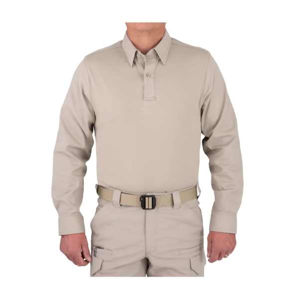 First Tactical Men's V2 Pro Performance Long Sleeve Shirt Silver Tan 111015-065