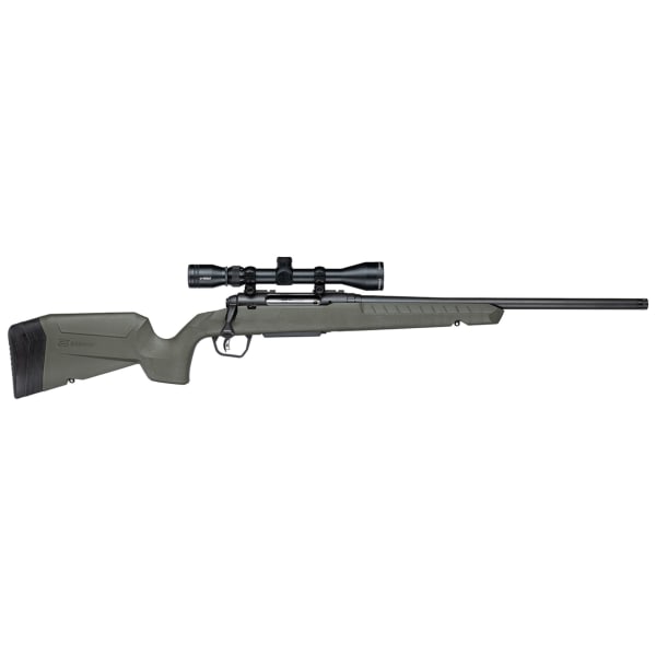 Savage Arms G4 Axis 2 XP Green .22 CM 1:8" 1/2x28 20" Heavy Sporter Bbl Carbon Steel/Synth Matte BLK Rifle w/3-9x40 BDC Scope 33160