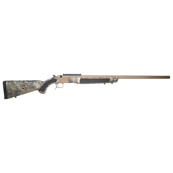 CVA Accura LR-X .45 Cal 30" 1:22" 3/4x20 Bbl FDE/Nitride TrueTimber Strata Muzzleloader w/Thrd Prot, 0 MOA Pic Rail, &amp; Variflame Ignition PR3208NM