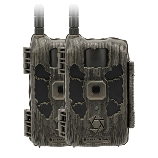Stealth Cam Pack of 2 Deceptor Max 3.0 Cellular 50MP Trail Cameras w/ 16 GB Internal Storage, 1440p Video, Live Streaming, Rack Alert STC-DCPTRX3C-2PK