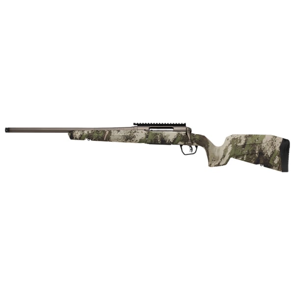 Savage Arms G4 Axis 2 Pro Woodland LH 5.56 NATO 1:7" 1/2x28 20" Heavy Sporter Spiral Fluted Bbl Carbon Steel/Synth Gun Metal BRZ Rifle 33222