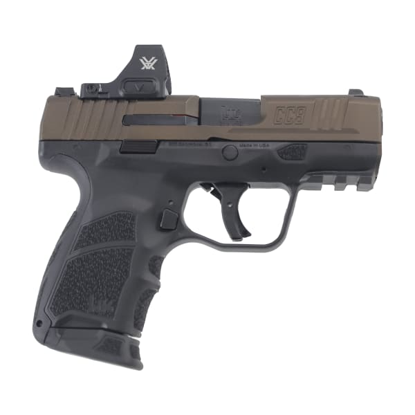 Heckler &amp; Koch CC9 9mm 3.3"Bbl 20oz Bronze w/ Vortex Defender CCW Optic 2x10rd Mags 81001431