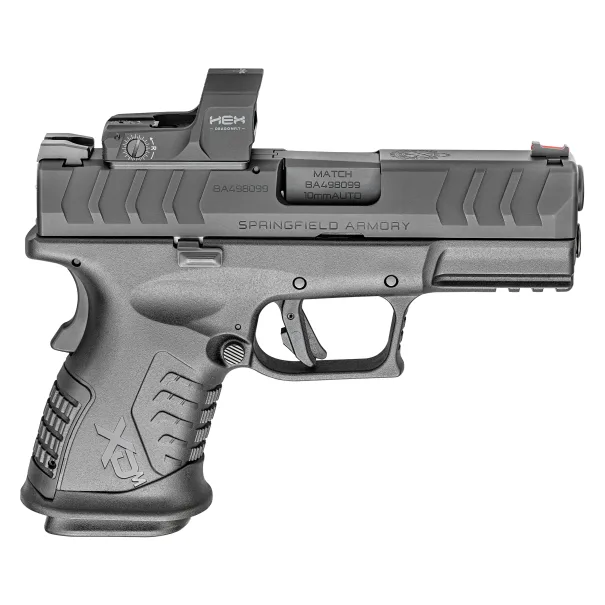 Springfield Armory XD(M) Elite 10mm 3.8" Bbl Black Optic Ready Handgun w/ Fiber Optic Sights, TacRack RS, 2x11rd Mags XDME93810CBHCOSP