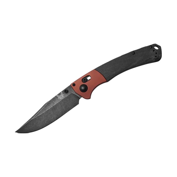 Benchmade Crooked River AXIS Clip-Point Burnt Copper Black Micarta Knife 15080BK-04