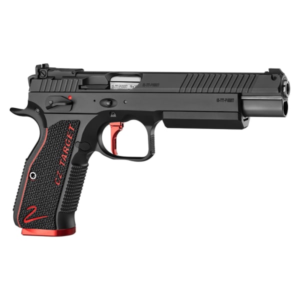 CZ-USA Shadow 2 Target 9mm 6" Bbl Steel Frame Black Pistol w/ (1)x17rd Magazine, Nitride Slide, Adjustable Sights 91247