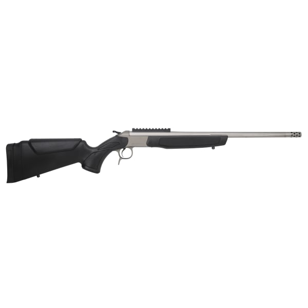 CVA Centerfire Scout SS TD .243 Win 20" 1:10" 5/8x24 Bbl Stainless Steel/Black Rifle w/Omni Brake &amp; 0 MOA Pic Rail CR4435S