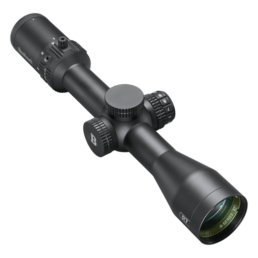 Bushnell 2-10x Magnification 42mm Lens R7 ED Black Riflescope SFP MOA Fiber Dot w/ Holdover Illuminated Reticle EXO Protective Barrier R7-21042A2