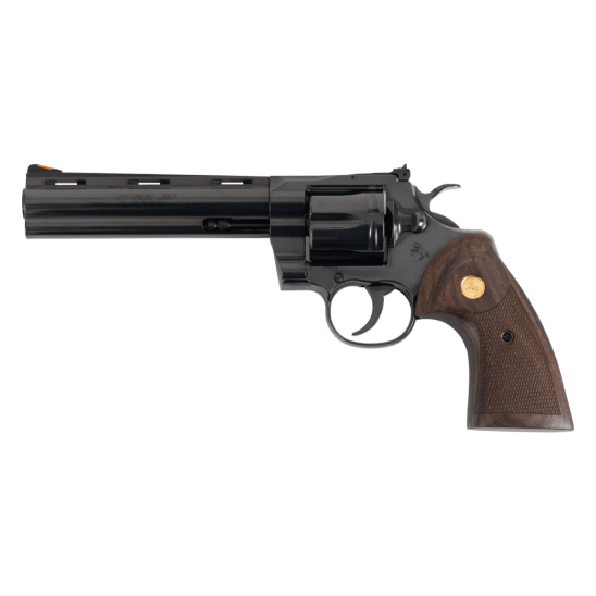 Colt Python Blued .357 Magnum 6" Bbl Wood Grips Blued Revolver PYTHON-BP6WTS
