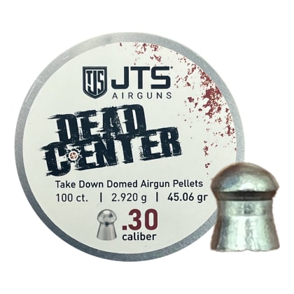 JTS Dead Center Precision .30 Cal 2.920g (45.06gr) Domed Pellets (100 ct) Bulk Package JAC117