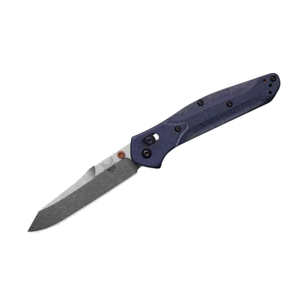 Benchmade Osborne AXIS Reveerse Tanto Denim Micarta Knife 940-04