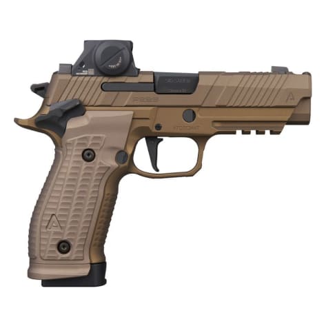Sig Sauer P226X Agency 9mm 3.8" Bull Bbl Burnt Bronze Handgun w/ Romeo-X SIG-LOC Optic, Integrated Comp, 1x10rd Magazine 226X-9-AGENCY-RXSL-10