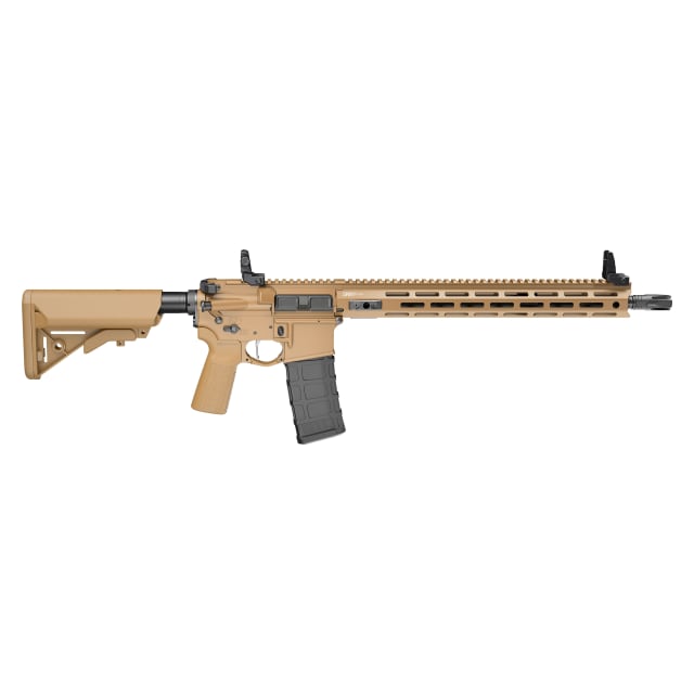 Springfield Armory Saint Victor 5.56 NATO 16" Bbl Coyote Brown Rifle w/ B5 Stock, Flip-Up Sights, 1x10rd Mags STV916556CBLC-V2-B5