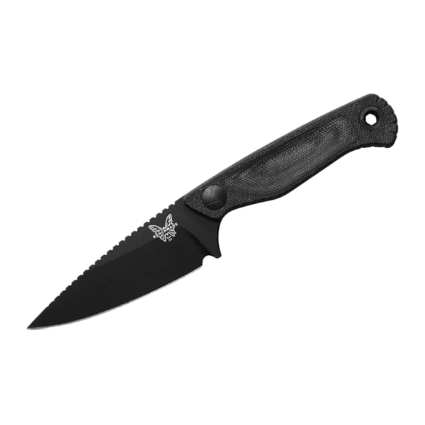Benchmade Dacian Fixed Blade Spear-Point Black Micarta Knife 203BK-02