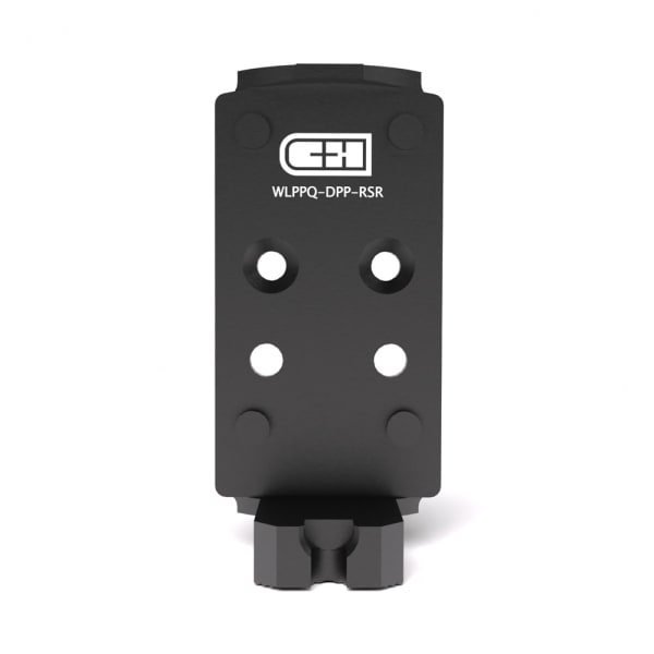 C&amp;H Precision Walther PPQ V4 MIL/LEO Plate For Leupold Delta Point Pro w/ Rear Sight WLPPQ-DPP-RSR