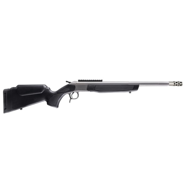 CVA Centerfire Scout SS TD .300 Blackout 16.5" 1:8" 5/8x24 Bbl Stainless Steel/Black Rifle w/Omni Brake &amp; 0 MOA Pic Rail CR4446S