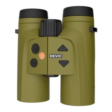 REVIC Optics Acura BR12 12x42 Rangefinding Binoculars w/ Ballistic Computer, Bluetooth App Compatible, Green AY-R-E7503