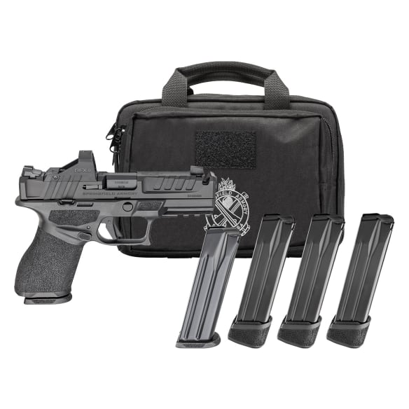 Springfield Armory Echelon 4.0C Compact 9mm 4" Bbl Black Handgun w/ Viridian RFX11 Optic, Pistol Bag, 1x15rd &amp; 3x18rd Mags EC9409B-COMP-PAC