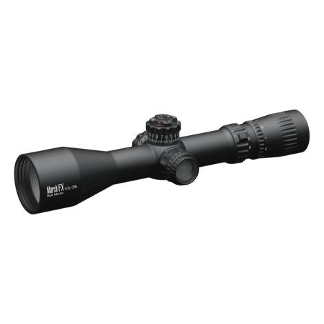 March FX Tactical 4.5-28x52mm FMA-3 Reticle 1/4 MOA FFP Illuminated Riflescope w/Shuriken Dial Lock D28HV52WFIMAX
