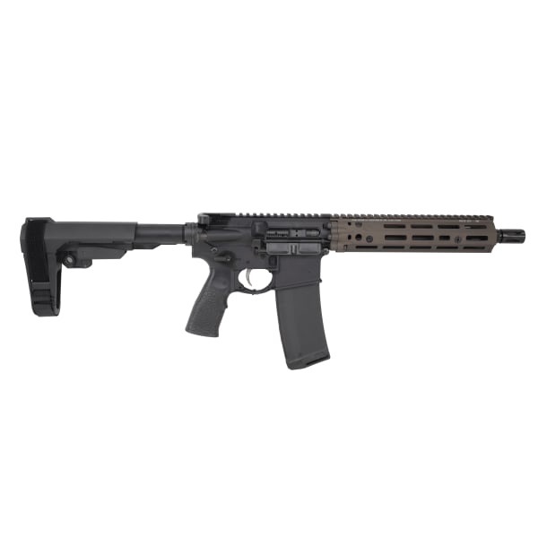 Daniel Defense DD4 MK18 RIII 5.56mm 10.3" 1:7 Govt Bbl Car RIS III 9.5 FDE Semi-Auto Pistol w/SBA3 Brace &amp; DDFH 02-191-13295-047