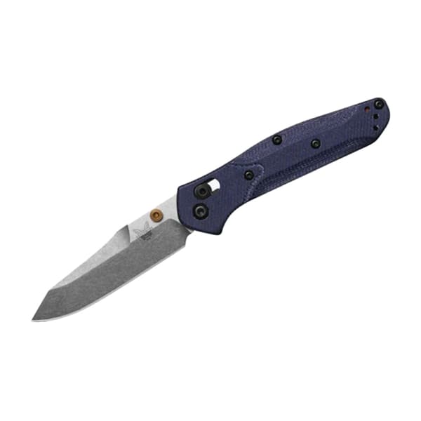 Benchmade Mini Osborne AXIS Reverse Tanto Denim Micarta Knife 945-04