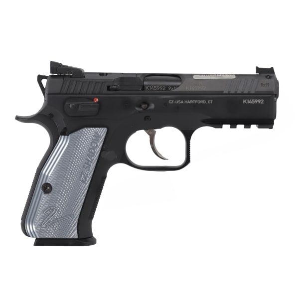 CZ-USA Shadow 2 9mm 4" Bbl 10rd Optics-Ready Compact Low Cap Pistol w/Fiber Optic Front Sights, Adjustable Rear Sights 01252