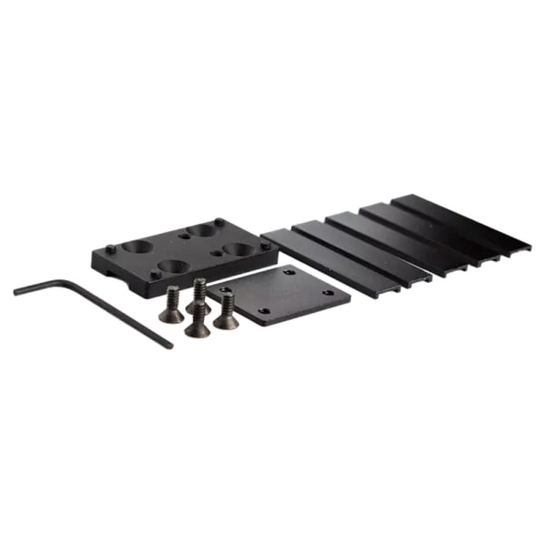 Burris Speedbead Universal Vent Rib Mount for Fast Fire Red Dots w/ Rib-Width Adapters, Black Anodized Aluminum 410688