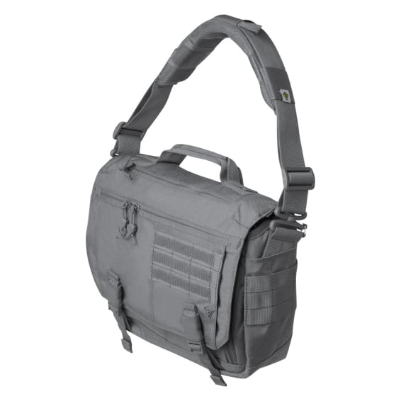 First Tactical Summit Side Satchel 8L Wolf Grey w/ Hidden CCW Pocket &amp; Padded Tablet Compartment 180012-036-1SZ