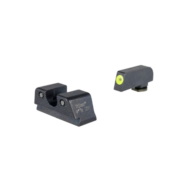 Trijicon HD XR Suppressor/Optic Height Night Sights w/Green Trit Rear &amp; Yellow/Green Trit Front for Glock 42,43,43x,43X MOS, 48, 48 MOS GL343-C-601165