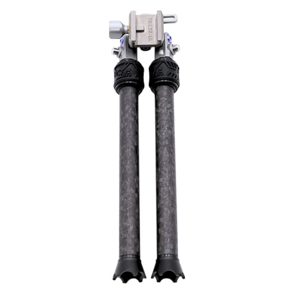 Tricer UL Titanium Head &amp; Inverted Carbon Legs Pic Compatible Tilt Locking Lever Ultralight Hunting Bipod UL-BIP-3