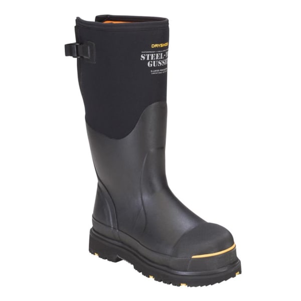 Dryshod Brute Mid Gusset Black/Yellow Men's Boots BRUG-MM-BLK