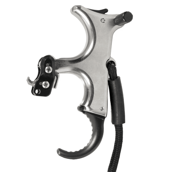 T.R.U. Ball Archery Sweet Spot Pro Flex 3 Finger Aluminum/Brass QuickSilver Handle Release 2SPF-QS