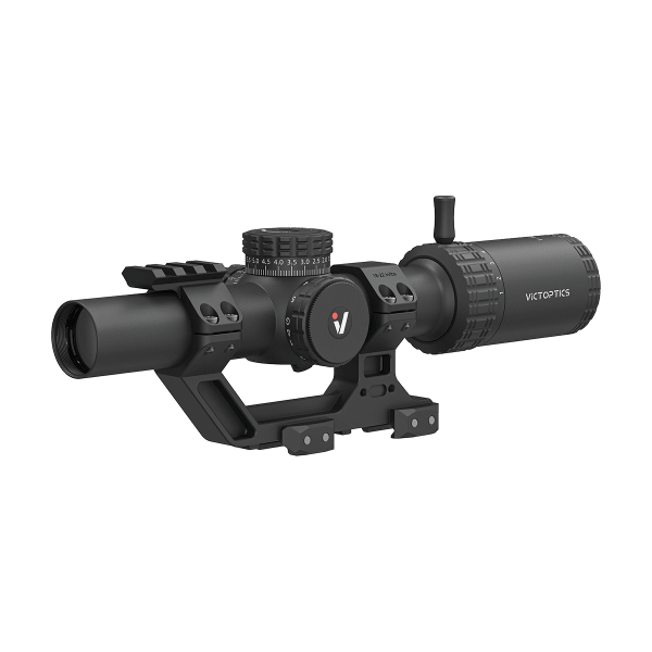 Vector Optics S10 1-10x25 SFP Illuminated Riflescope Kit w/30mm 1-Piece 1.93" Mount, VS10-1 MIL Reticle, Honeycomb Shade, Extra Ring-Cap OPSL137