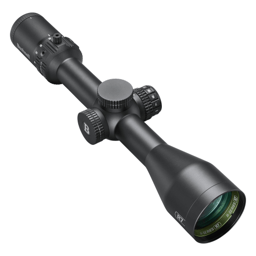 Bushnell 4-20x Magnification 50mm Lens R7 ED Black Riflescope SFP MOA Fiber Dot w/ Holdover Illuminated Reticle EXO Protective Barrier R7-42050A2