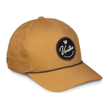 Vortex Optics Script Logo Silicone Patch Dull Gold Cap Men's OSFM 126-23-DLG