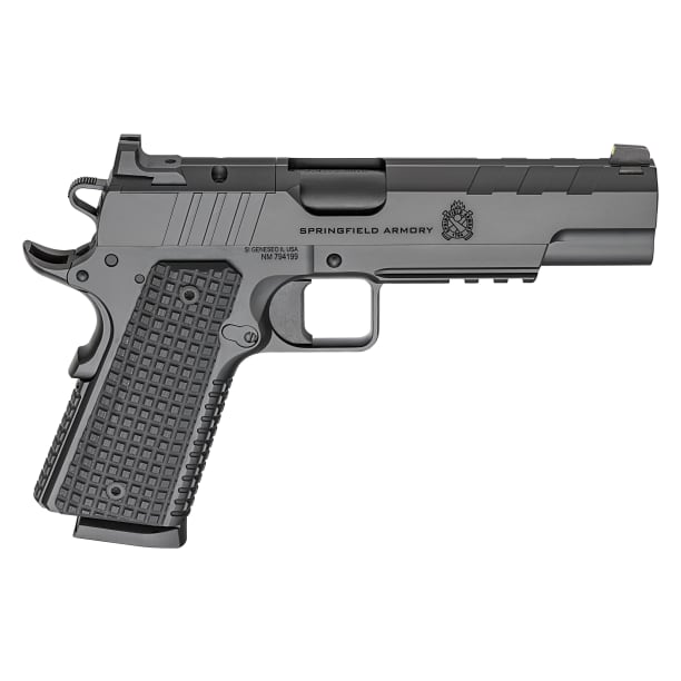 Springfield Armory 1911 Emissary .45 ACP 5" Bbl Black Handgun w/ AOS Plate, U-Notch Tritium Sights, 2x8rd Mags PX9230LAOS