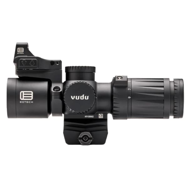 EOTech Vudu 3-9 SFP Ultra Short MD6 Reticle (MOA) Second Focal Plane Integrated Mount Precision Rifle Scope w/EFLX Sight VDU3-9PKG3