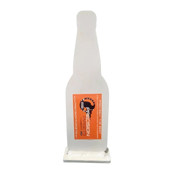 Precision Targets 2.5"x9"x3/8" Beer Bottle Knockover Target w/2"x3" Base BBKOT