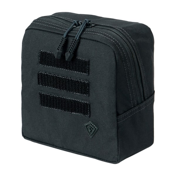 First Tactical Tactix 6x6" 500D Nylon Black Utility Pouch w/ Reversible Foam Sleeve 180015-019-1SZ