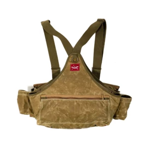Armageddon Gear Plantation Style Upland Vest Tan w/ Integrated Belt, Draining Game-Bag, Extra Pockets AGH0119-TN