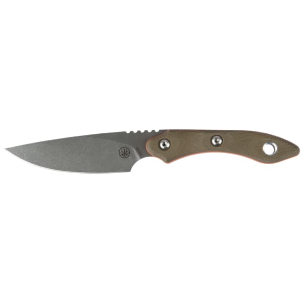 Beretta TOPS White Cloud Clear Cerakote 1095 High-Carbon Steel Blade Green Canvas Micarta G10 Handle Orange Liner Point Knife CO504A273608B4