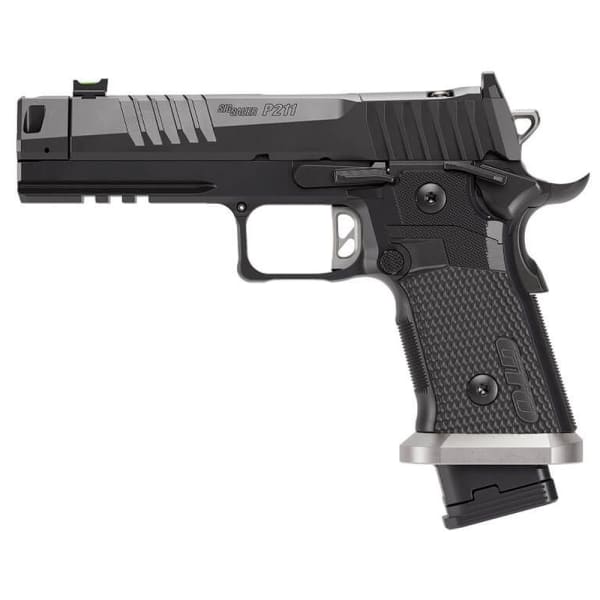 Sig Sauer P211-GTO FS 9mm Pistol, 4.4" Barrel, Alloy Grip, 3x10rd Mags 211F-9-GTO-10